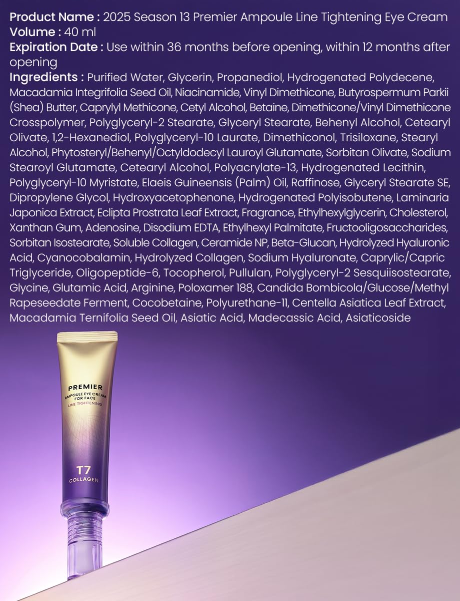 Generic Premier Ampoule Eye Cream apply-closer shot showing gentle tapping motion.