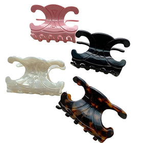 Generic Premium Acetate Butterfly Clip 4-pack for versatile daily styling
