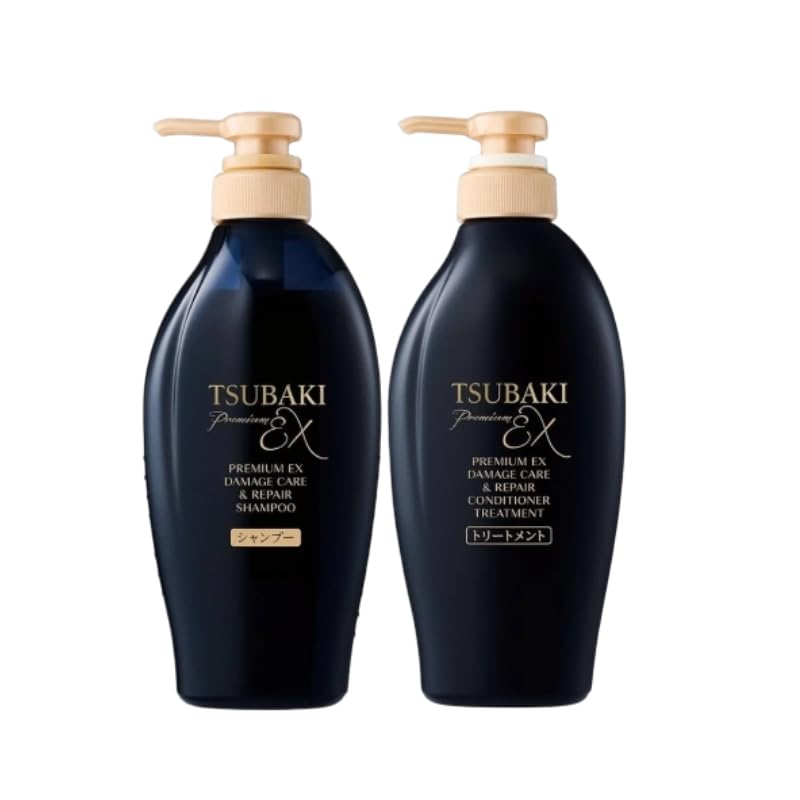 Generic Premium EX Set Tsubaki shampoo bottle close-up for daily cleansing and nourishment.