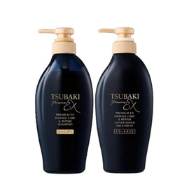 Generic Premium EX Set Tsubaki shampoo bottle close-up for daily cleansing and nourishment.