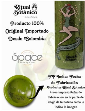 Packaging image showing Colombia origin and imported quality of Ritual Botanic kit.