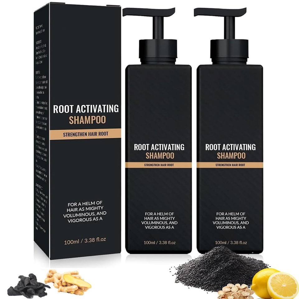 Generic Root Activator Shampoo bottle shows natural formula for daily care