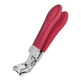 Generic Ruby Red angled nail clippers with angle head for precise trimming.