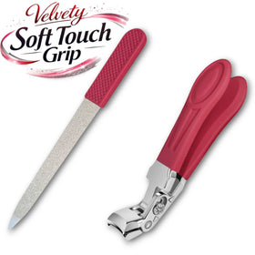 Generic Ruby Red anti-slip grip improves control during use.