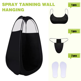 Generic Self-Tanning Booth with waterproof floor ideal for outdoor setups.