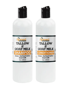 Generic Shampoo and Conditioner set packaging highlights handmade care.