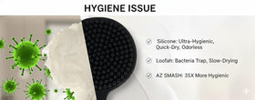 Generic back scrubber providing gentle exfoliation suitable for sensitive skin.