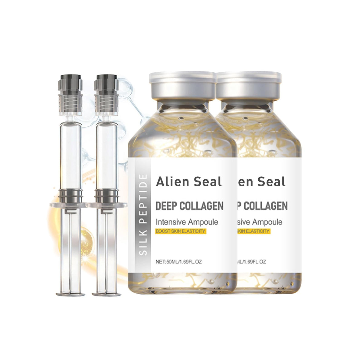 Generic Silk Peptide Intensive Lifting Ampoule bottle front showing premium anti-aging care.