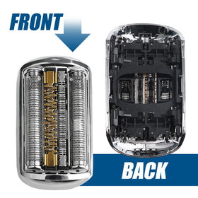 Snap-on connection shown, enabling quick, tool-free head replacement.