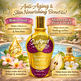 Generic Snooki Summer in a Bottle pear-extract-conditioning for smooth, hydrated feel.