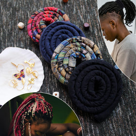 Assorted colors of Generic Spiral Lock Hair Ties enhancing any hairstyle