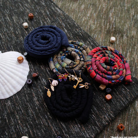 Close view of the soft material of Generic Spiral Lock Hair Ties for comfort