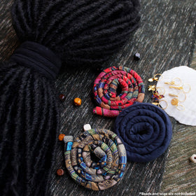 Generic Spiral Lock Hair Ties on braids for vibrant dread looks
