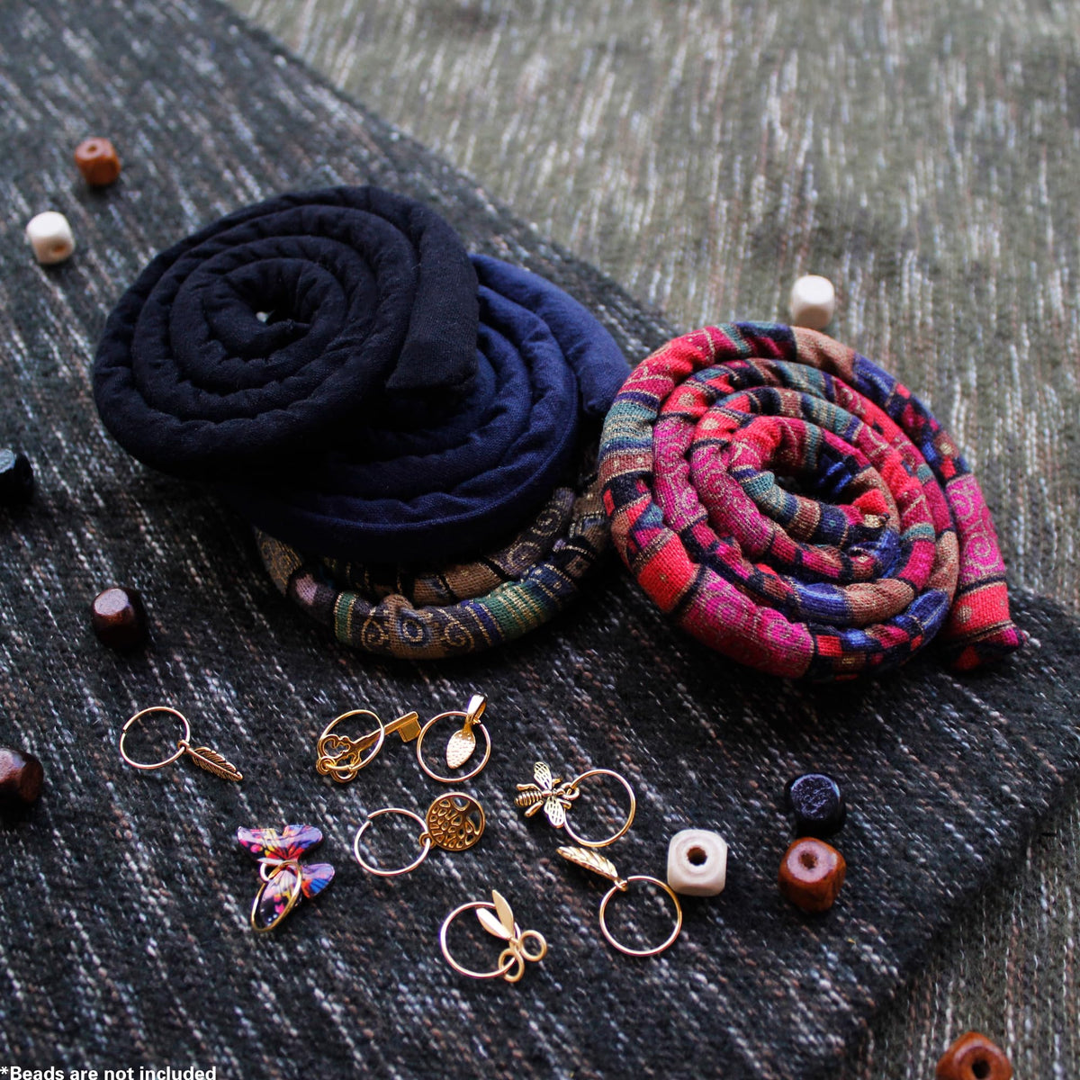 Generic Spiral Lock Hair Tie in high ponytail setup for stable styling