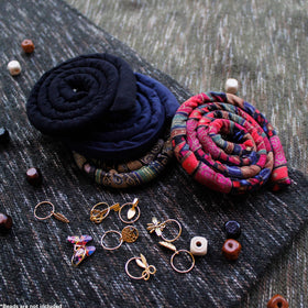 Generic Spiral Lock Hair Tie in high ponytail setup for stable styling