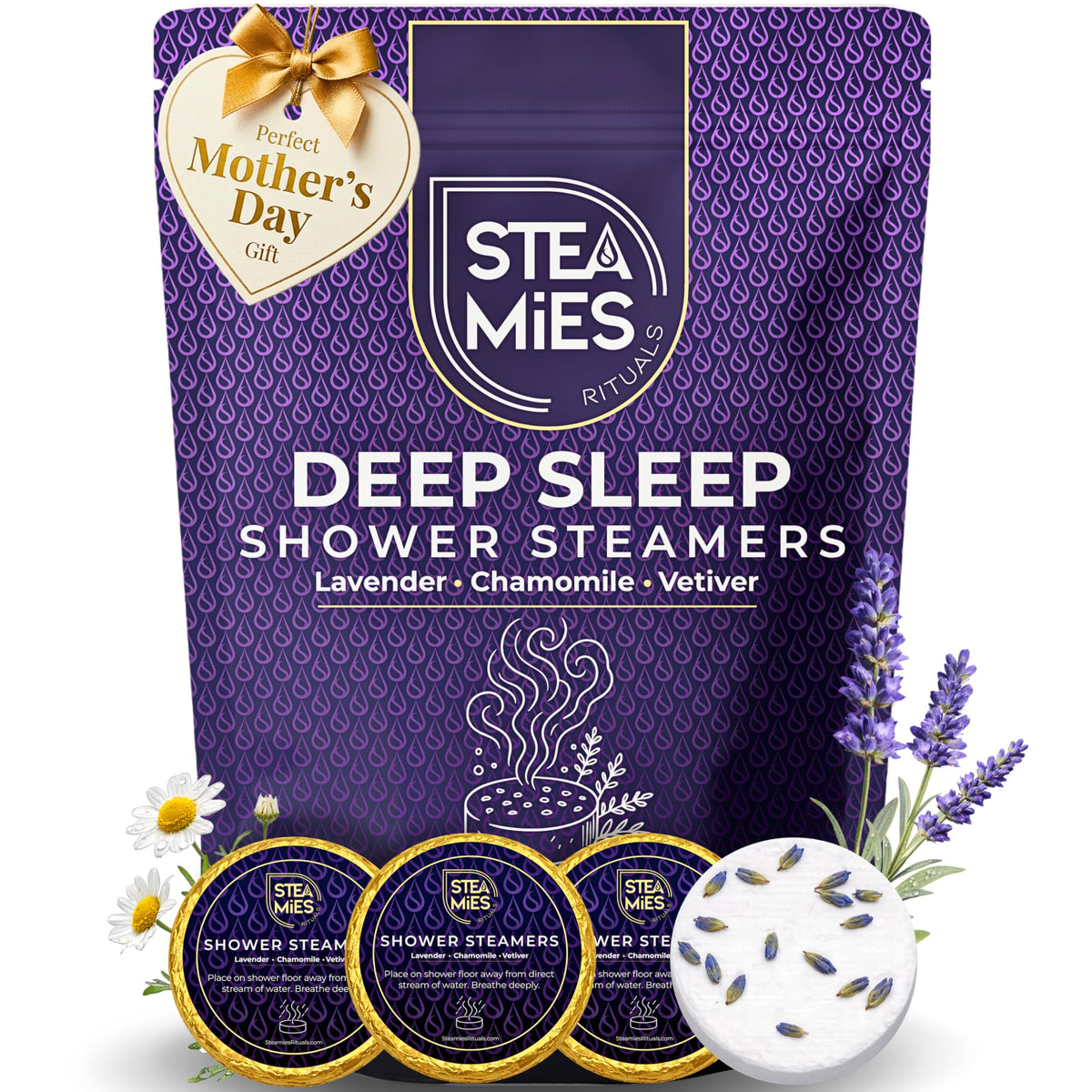 Generic STEAMIES lavender shower steamer for deep sleep and calming aroma