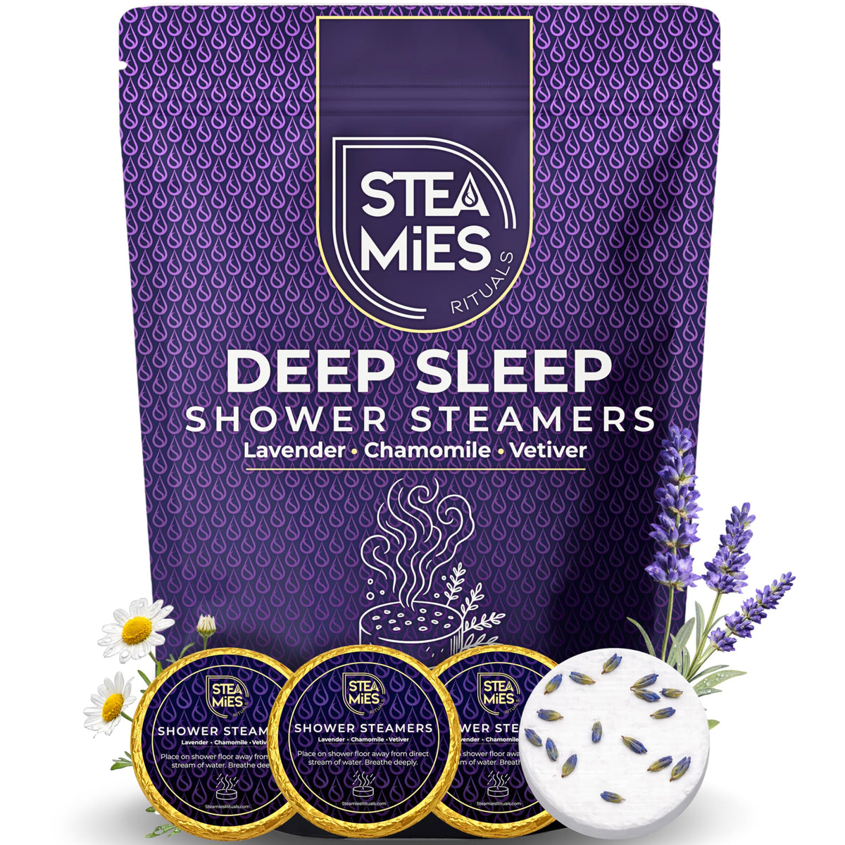 Generic STEAMIES gift-pack steamer set for lavender relaxation gift