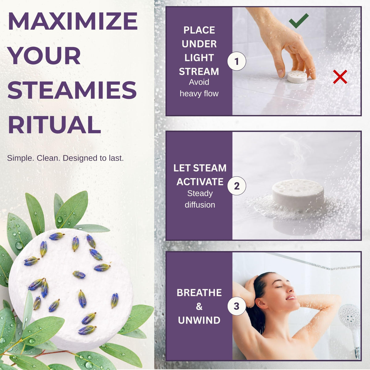 Generic STEAMIES sleep-support steamer for calmer post-work routine