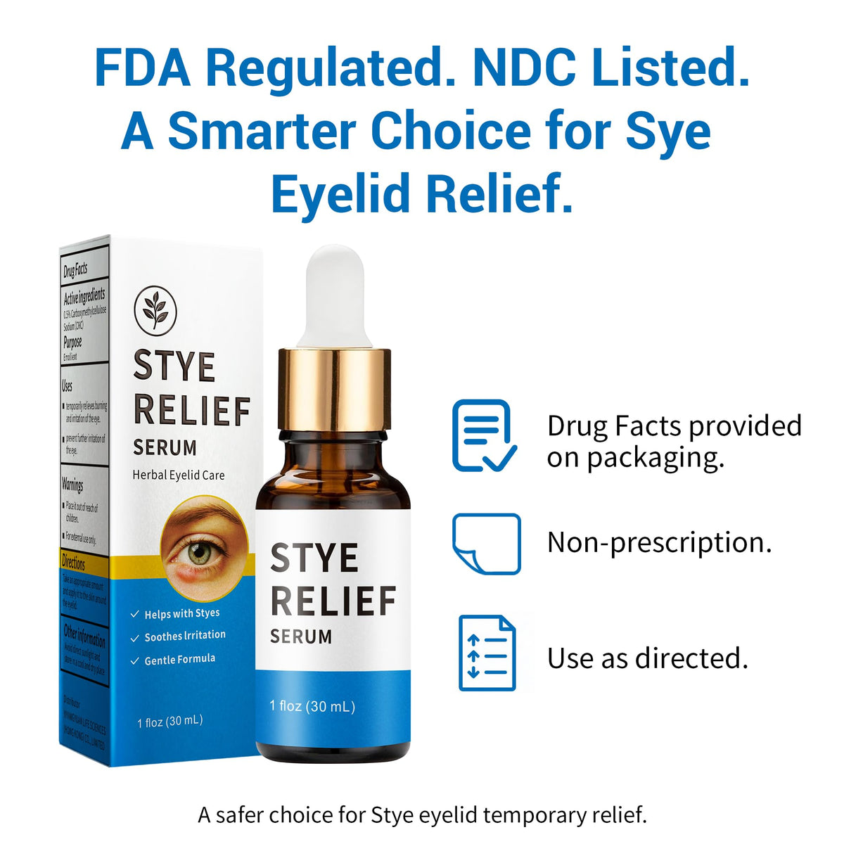 Generic Stye Eye Treatment easy-to-use-form invites everyday eyelid maintenance.