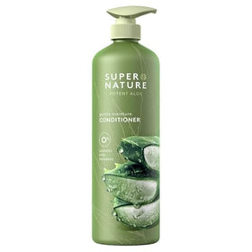 Generic Super Nature Aloe Gentle Moisture Conditioner application on hair for daily nourishment.