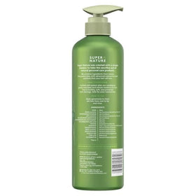 Generic Super Nature Aloe Gentle Moisture Conditioner label closeup highlights natural, free-from ingredients.