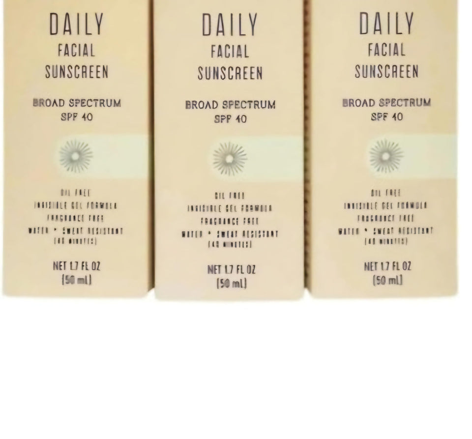 Generic Trader Jo daily sunscreen SPF40 bottle offering daily protection with a silky finish.