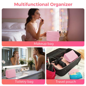 Open layout displays items clearly for quick access while traveling.