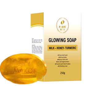 Generic Turmeric Honey Milk Soap for face and body in daily routine.