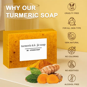 Generic turmeric soap travel pack ideal for on the go cleansing.