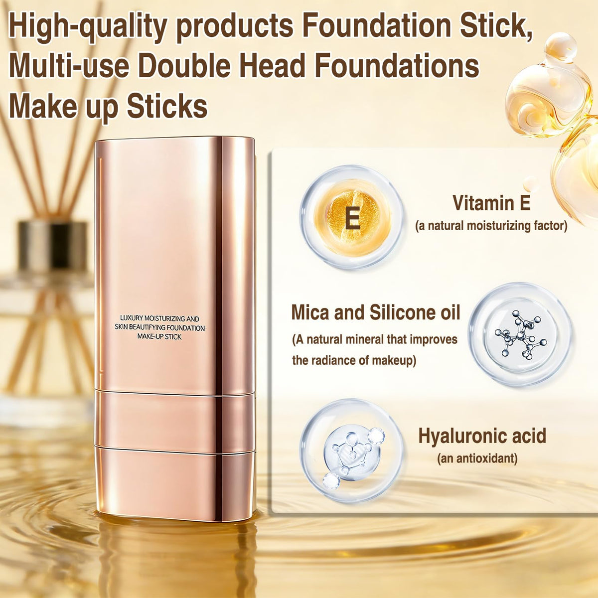 Generic twist-design concealer stick travels easily for on-the-go touch-ups
