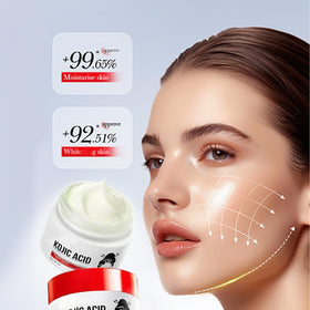 Generic Two-Piece Kojic Acid set packaging emphasizes value and skincare routine.