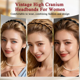 Generic U-shaped headband provides stable support along the hairline