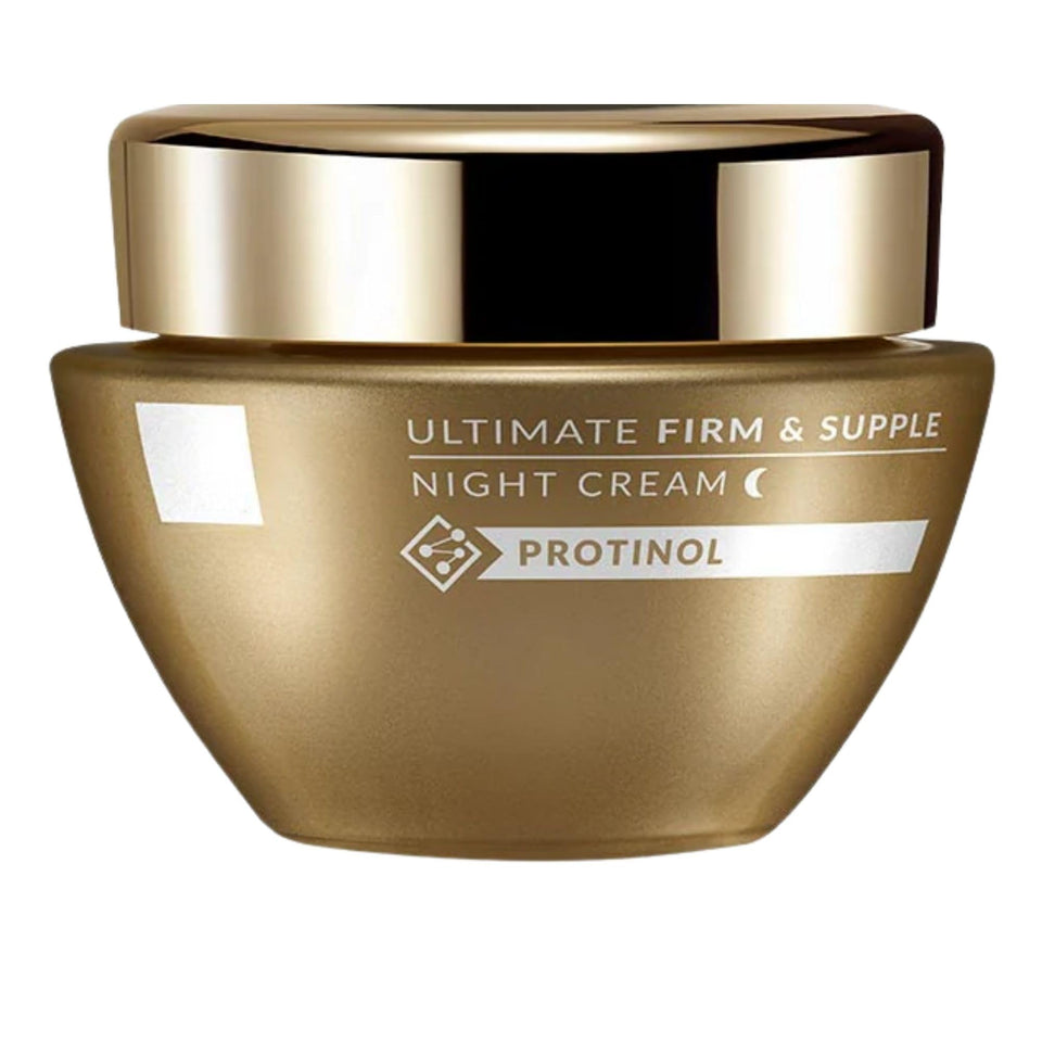 Generic Ultimate Night Cream jar closeup with rich texture for overnight hydration.