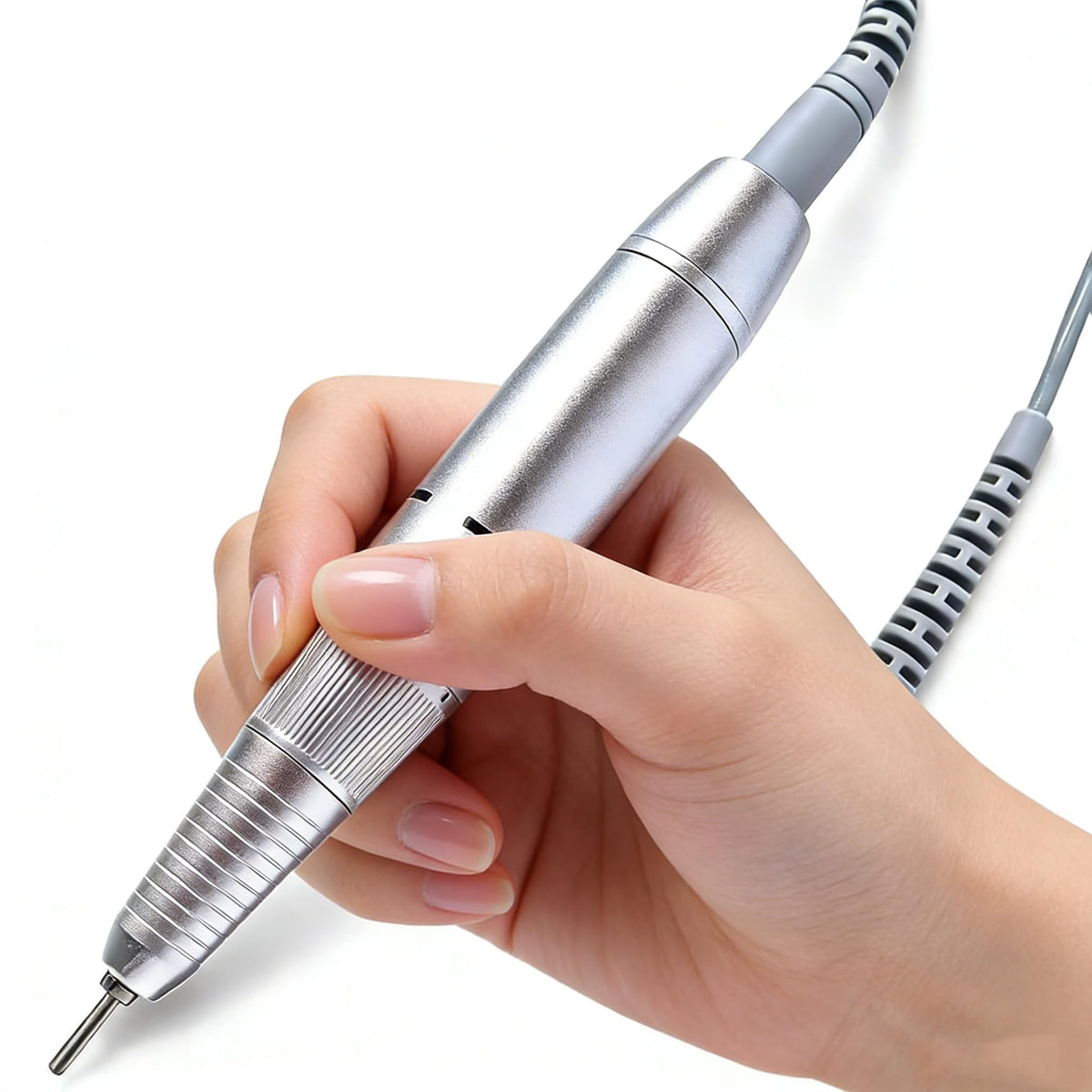 Detachable cable feature on the nail drill handpiece for easy cord replacement.