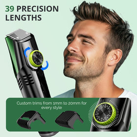 Generic Vacuum Beard Trimmer ergonomic and lightweight for comfortable handling.