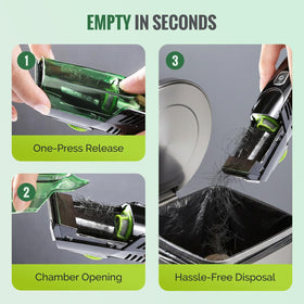 Generic Vacuum Beard Trimmer IPX6 waterproof for dry and wet grooming.