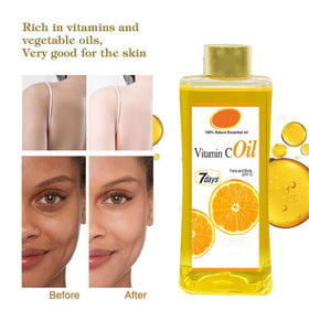Generic Vitamin C Oil bottle dispense dropper enables precise, mess-free application.