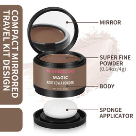 Generic Waverloo dark brown shade blends seamlessly for natural root coverage.