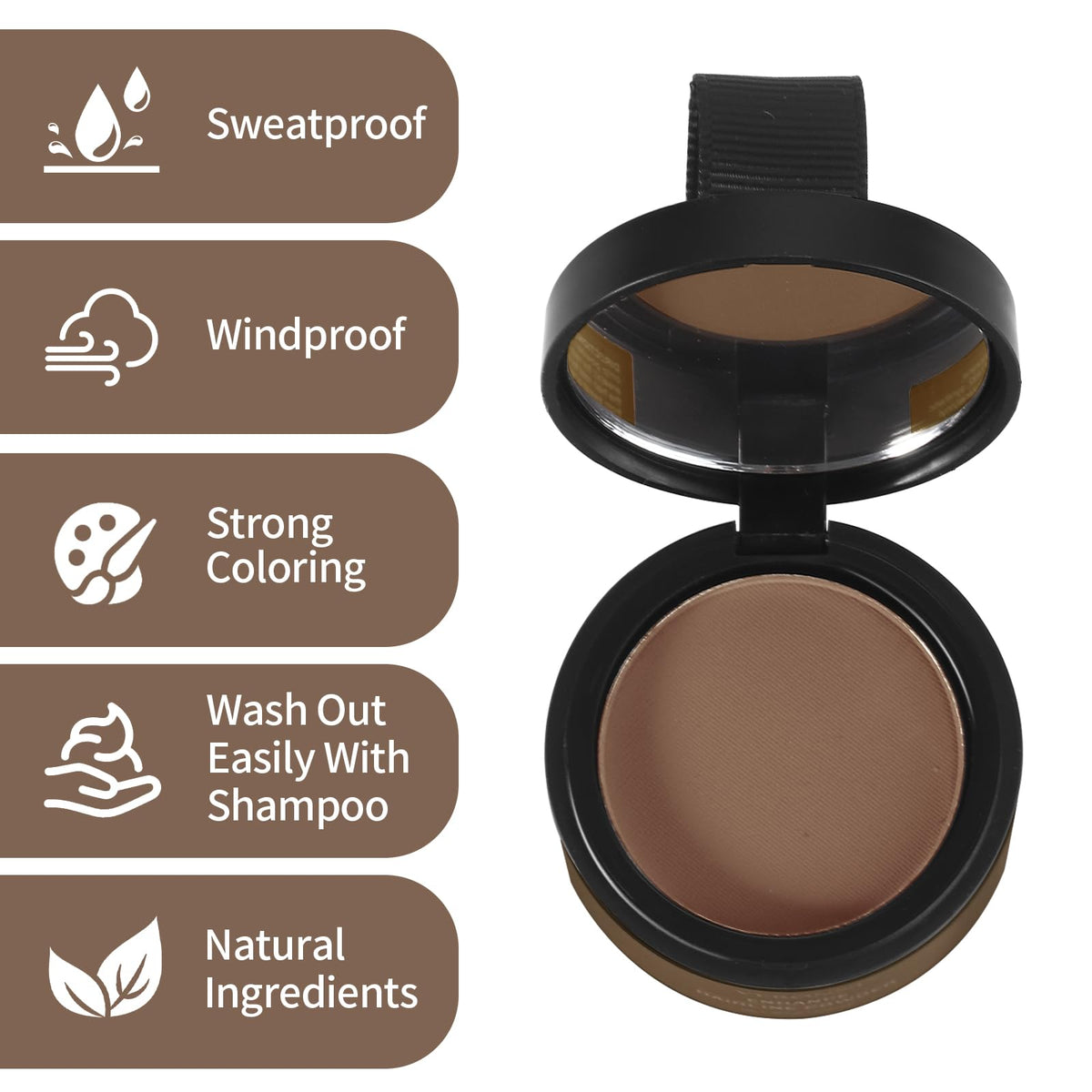 Generic Waverloo light brown shade matches light hair for natural gray coverage.