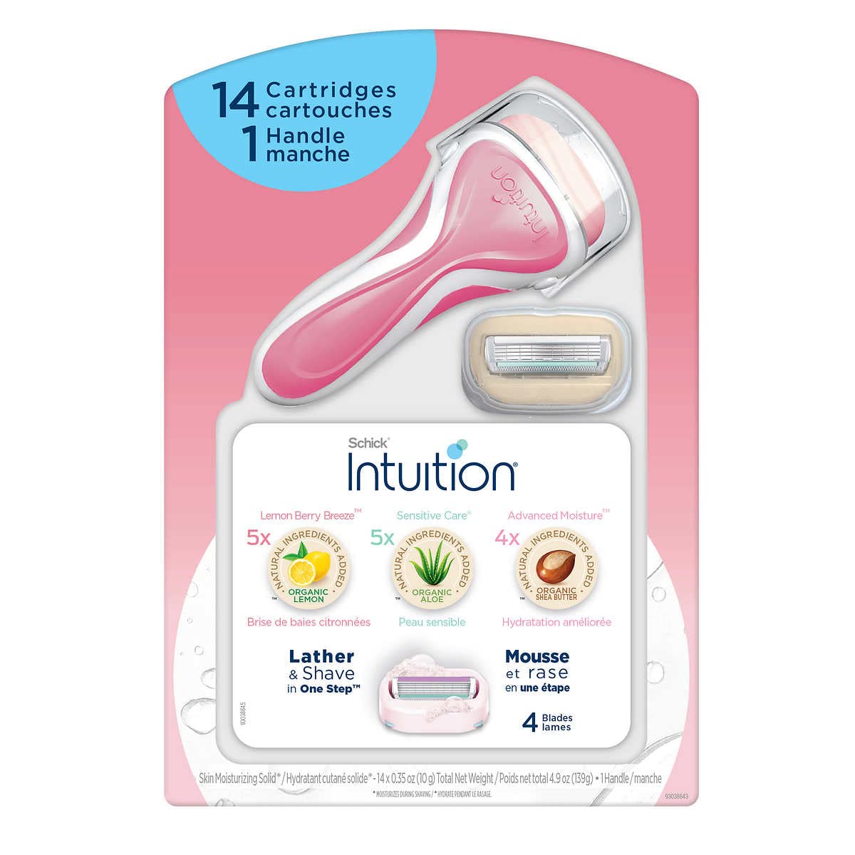 Generic Womens Razor Variety Pack with handle and cartridges, delivering smooth, close shaves and moisture.
