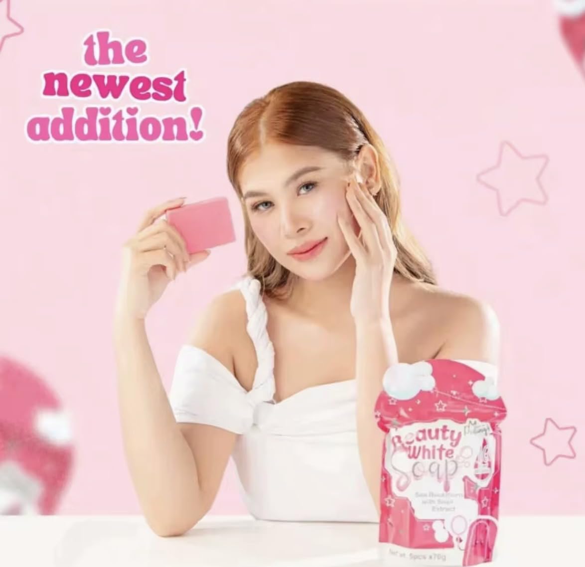 You Glow Babe Beauty White Soap close-up of ingredients for nourishing skin