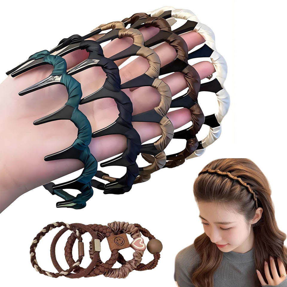 Generic Zigzag headband teeth grip for secure all-day wear