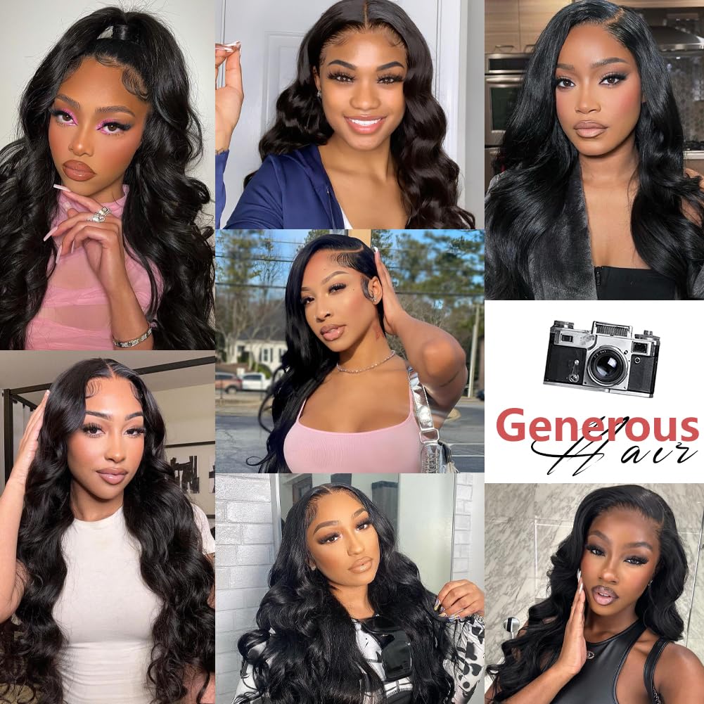 GENEROUS natural black closure ready for dye or styling close-up.