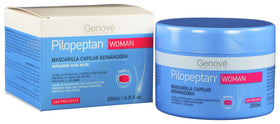 Genové Pilopeptan Woman regenerative hair mask 200ml bottle front highlighting nourishing formula for stronger hair.