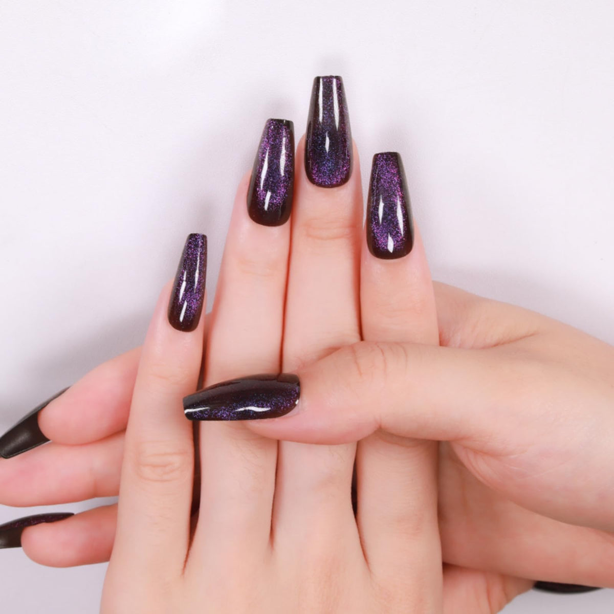 Gentle Claws 24-piece press-on nails kit showing sizes for a perfect fit