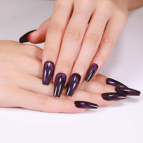 Gentle Claws velvet glitter finish close up for luxe texture