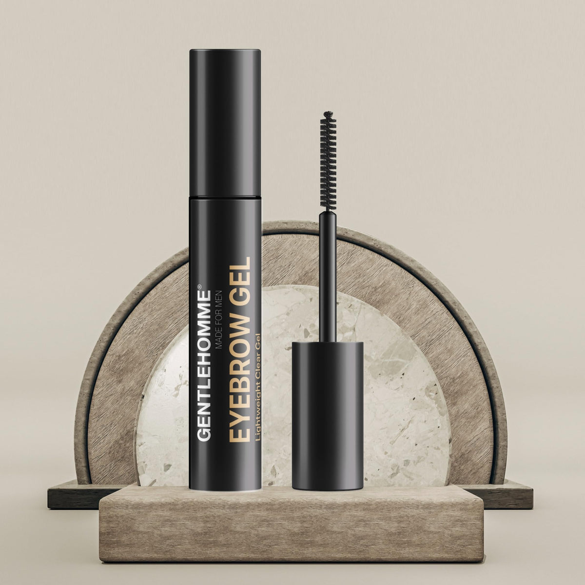 Gentlehomme Eyebrow Gel demonstrates long-lasting hold for brows.