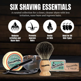 Gentleman Jon badger brush lathers rich cream for effortless prep.