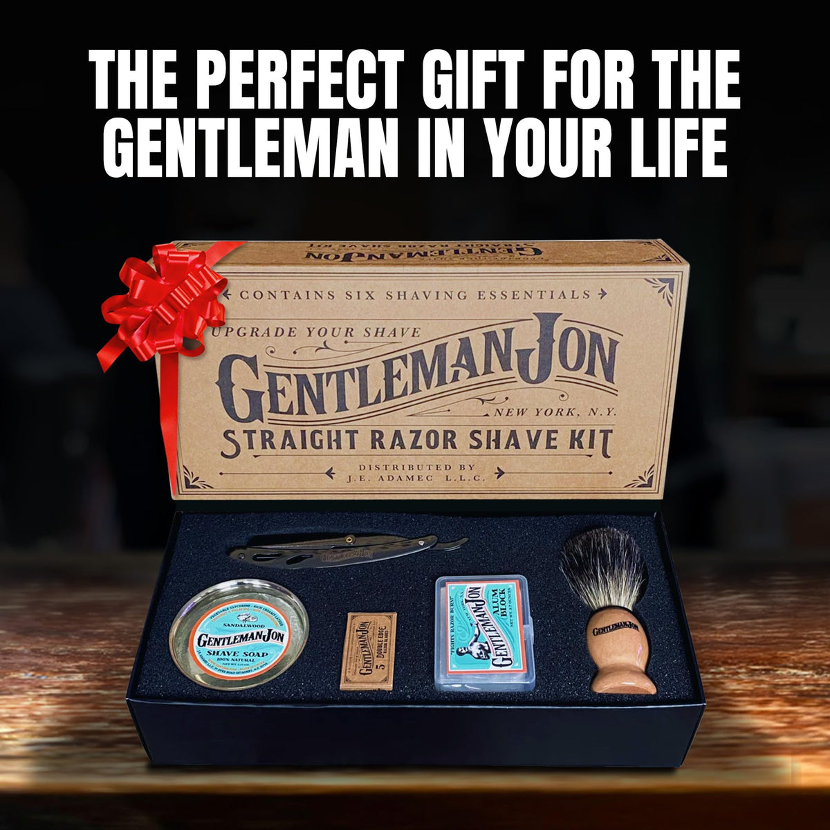 Gentleman Jon travel shaving kit fits compactly on the go.
