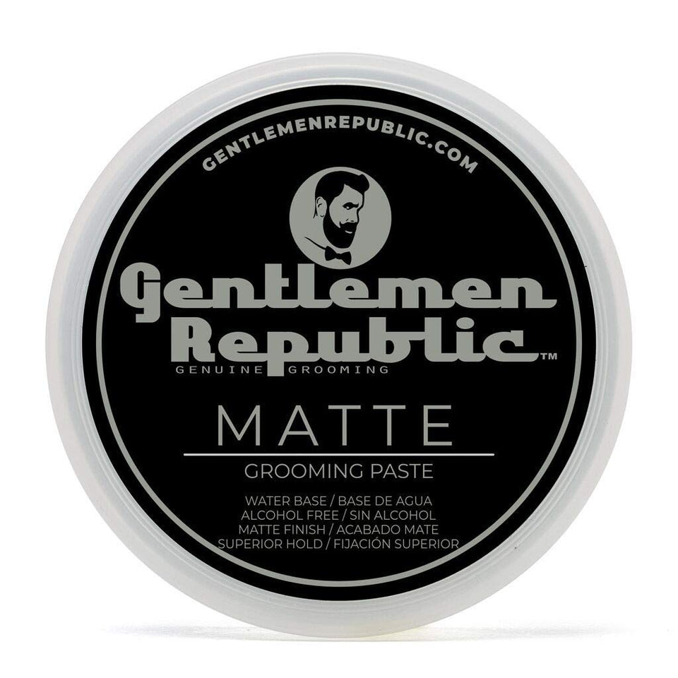 Gentlemen Republic matte paste bottle front for strong hold